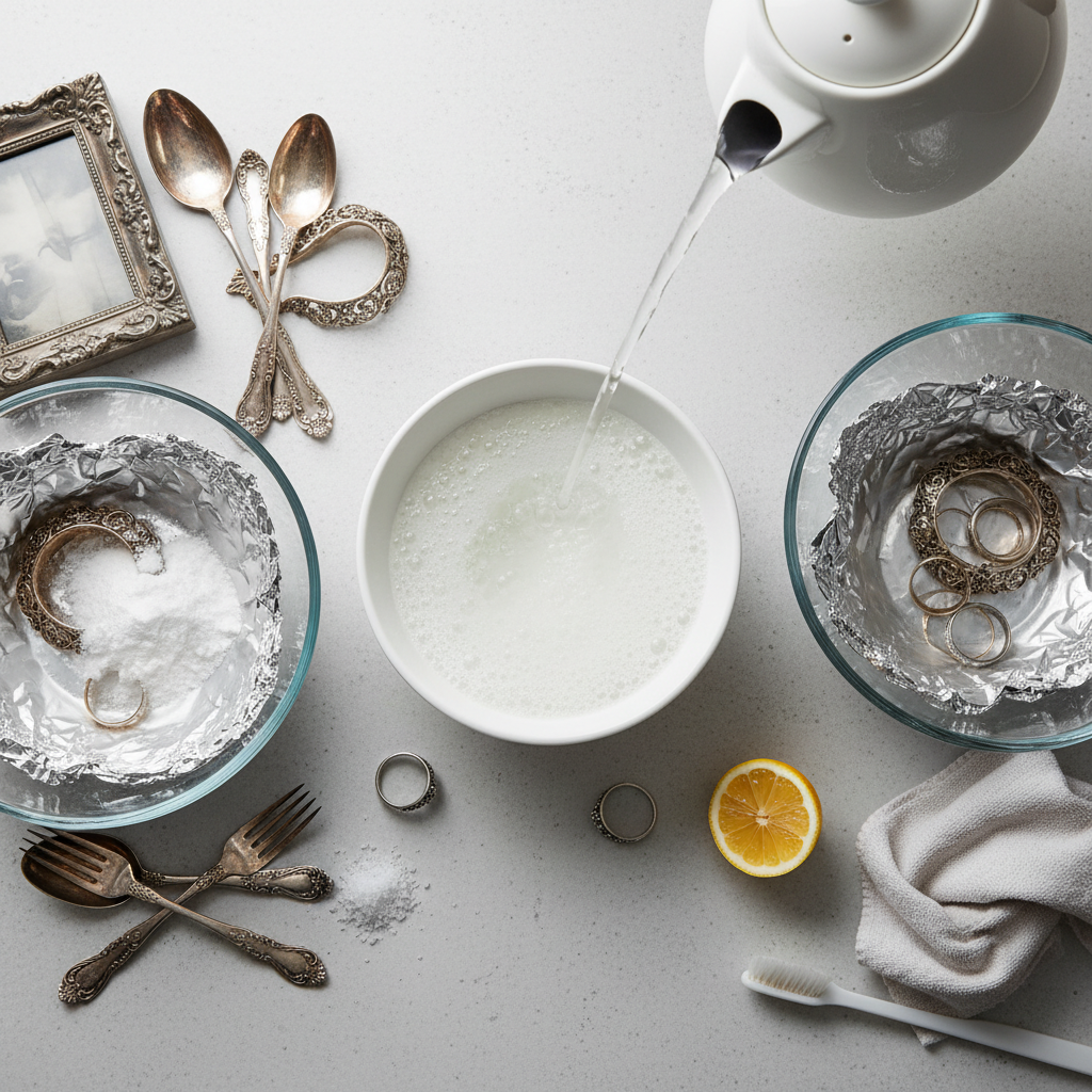 Sidabro valymas namuose: kaip sugrąžinti papuošalų spindesį?